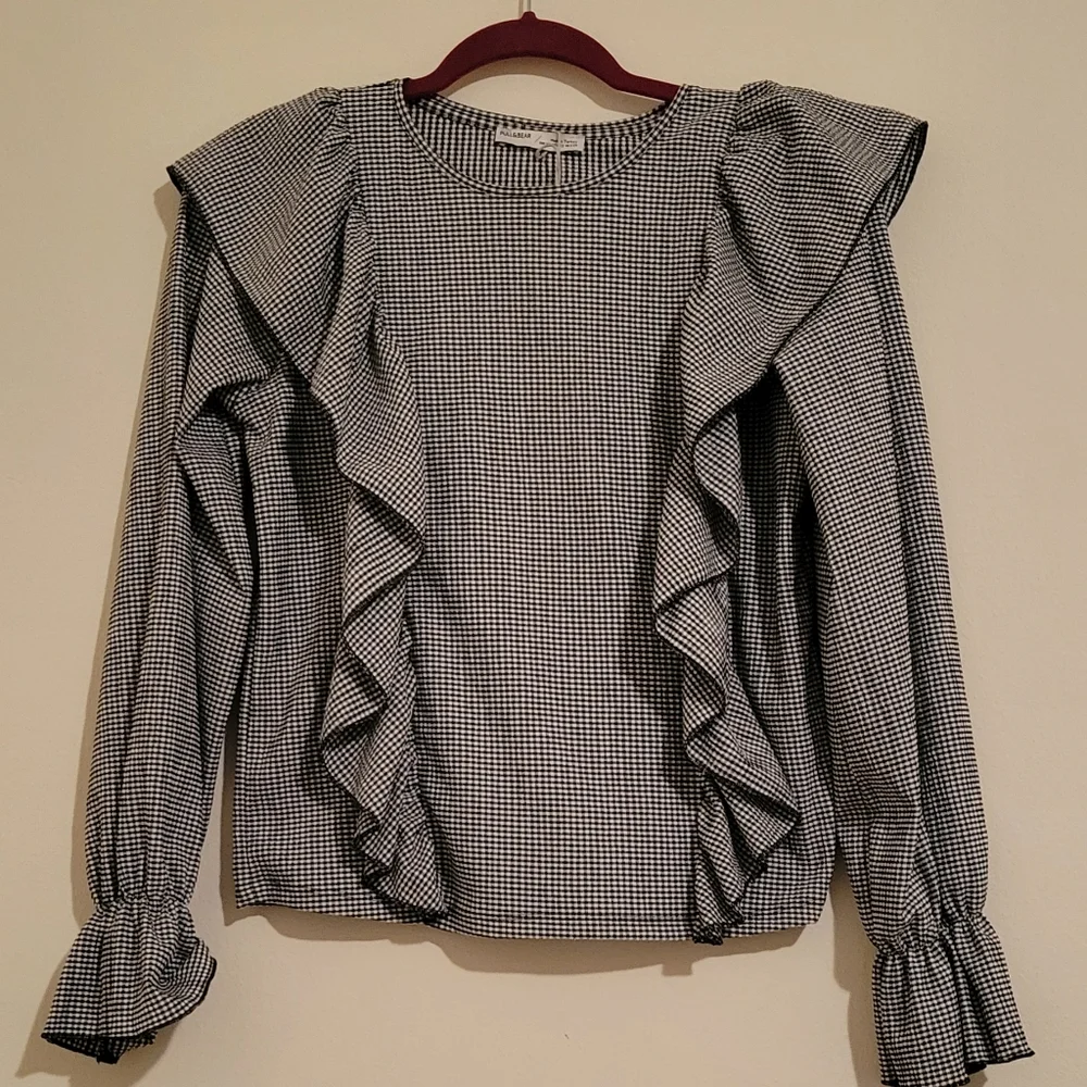 Pull & Bear XS Ruffle Shirt - Picture 1 of 4